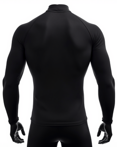 T-shirt de course à manches longues anti-UV écologique pour homme, vêtements de sport respirants en tissu mesh pour l'extérieur - Product Image 3