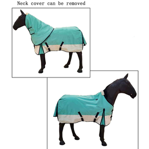 Équipement équestre réglable, couvertures et couvertures imperméables rembourrées en coton pour chevaux, utilisation printemps/automne, design personnalisé par sublimation en ligne - Product Image 2