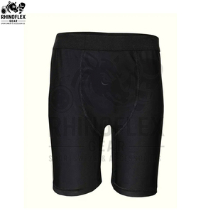 <b>Compression</b> <b>Mens</b> Solid <b>Shorts</b> for Summer Regular Fit Drawstring Elastic Waistband Open Side Pockets Quick Dry Breathable - Product Image 2