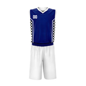 Ensemble de maillot et short de basketball personnalisé professionnel par sublimation, respirant et à séchage rapide, pour hommes, entraînement sportif en équipe - Product Image 1