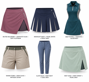 <b>Women</b>’s Golf Skirts, <b>Skorts</b>, Dresses & Bottoms Golf Clothing | Purple Pink Six Color Variations | OEM ODM Manufacturer | - Product Image 5