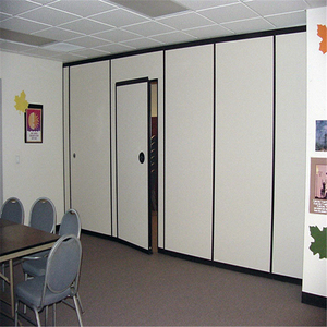 Cloison fonctionnelle fusionnant le mur coulissant mobile amplifiant l'adaptation dynamique de disposition d'espace flexible de bureau - Product Image 5