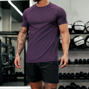 Camiseta de Lujo para Hombre, Corte Regular, Manga Corta, Mezcla de Poliéster/Algodón, Diseño Liso, Transpirable, Antipilling, Tejido de Punto de 200g - Product Image 1