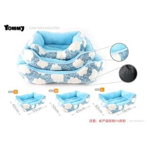 Coussin pour animaux Yommy, motif nuage, en polaire douce, pour chiens et chats, tailles S, M, L - Product Image 1