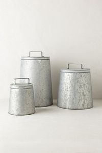 Copper Hammered Metal Food <b>Storage</b> <b>Containers</b> With Lids Airtight Cylinder Shape <b>Kitchen</b> Spice Jar Set Vintage Design Handcrafted - Product Image 2