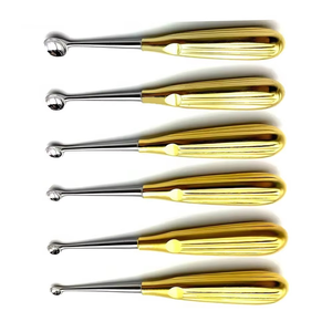 Juego de Curetas para Huesos de Forma Ovalada Premium (6 Piezas) - Acero Inoxidable |   Kit de Desbridamiento Ortopédico Reutilizable y Autoclavable - Product Image 6