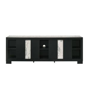 Mobile TV Rustico in Legno di Recupero con Ripiano Aperto per Soggiorno - 1 Pezzo - Product Image 3