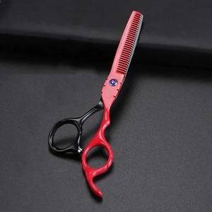 Tijeras Profesionales para Adelgazar el Cabello, Acero Inoxidable 4Cr13, 28 Dientes, Punta Afilada, para Diestros, Mango Largo, Duraderas, para Salones de Belleza - Product Image 3