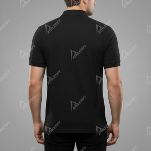Chemise de golf pour homme en coton uni à manches courtes en tissu piqué avec logo personnalisé, uniforme d'entreprise, tenue décontractée de bureau, vêtements de sport pour équipe - Product Image 3