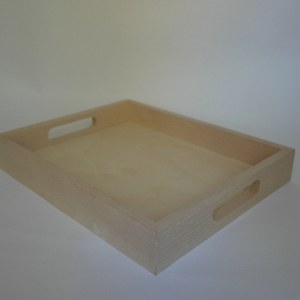 Plateau en bois artisanal - Product Image 1