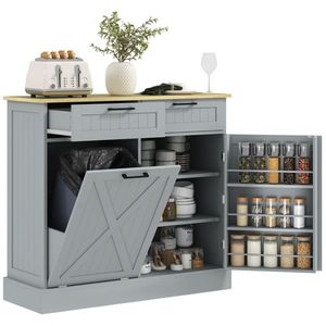 Mobile da Cucina Moderno con Finitura Lucida, Piano in Granito Artificiale, Stile Shaker Naturale per Cucine di Appartamenti - Product Image 3