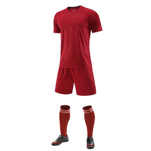 Ensemble de maillots de football pour hommes, manches courtes, col en V, impression sublimée, polyester respirant, vêtements de sport toutes saisons, nom d'équipe personnalisé - Product Image 5