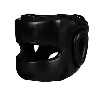 Dumela International High Quality Cowhide Breathable <b>Head</b> Guard Hook Loop Closure Basic Protection for Boxing MMA <b>Training</b> Adult - Product Image 1