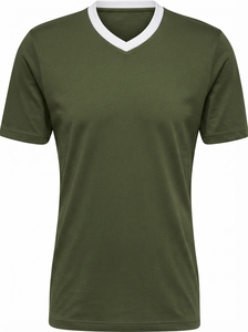 Camiseta de Fútbol de Manga Corta con Cuello en V Negra para Hombre, de Poliéster que Absorbe la Humedad, Corte Regular, para Todas las Temporadas - Product Image 5