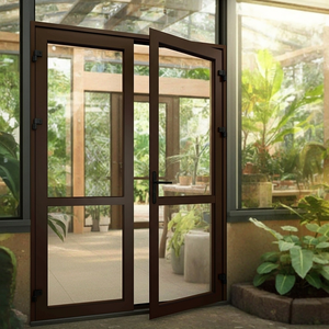 OEM/ODM Aluminum Commercial Residential House Modern New <b>Top</b> Folding Door 2 <b>swing</b> Villa Casement Doors From Vietnam - Product Image 3