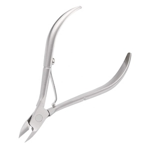 Vente en gros d'outils de manucure professionnels en acier inoxydable à prix personnalisé 2 pièces pinces à ongles à lame incurvée poussoir de cuticules pour le soin des ongles - Product Image 6