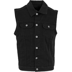 <b>Mens</b> Simple Design <b>Denim</b> <b>Vest</b> Clean Cut Sleeveless Jacket Lightweight Casual Riding Wear <b>Denim</b> Waistcoat <b>For</b> Sale - Product Image 6