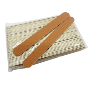 BAFA SURGICAL INSTRUMENTS Lime à ongles et outil de polissage jetable double face à pointe ronde droite en papier de verre brun, grain 100 - Product Image 5