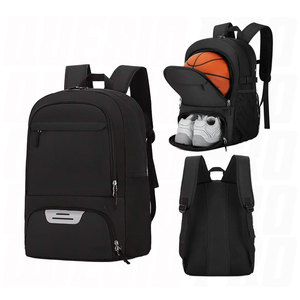 Customized Large Sports Backpack with Ball <b>Holder</b> and <b>Shoe</b> Compartment Waterproof Polyester Sports Equipment Bag Heavy Duty - Product Image 3