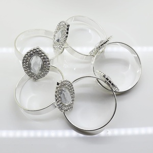 Diamond Crystal Napkin <b>Ring</b> <b>Holder</b> Luxury Table Decor for Dining Wedding Hotel Banquet Table Setting Bulk Supply - Product Image 6