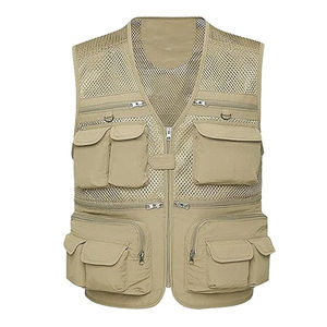 Gilet de pêche d'hiver réversible personnalisé pour hommes - Gilet tactique de chasse multi-poches avec sac de poitrine de chasse - Product Image 6