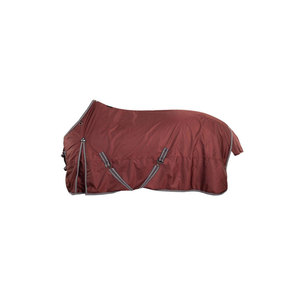 Burgundy Horse <b>Rug</b> With Adjustable Straps Polyester Material - Product Image 3