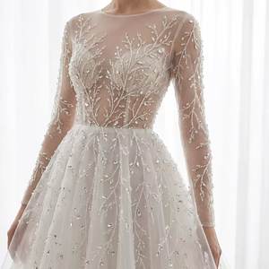 Robe de soirée longue en cristal perlé de qualité supérieure, sur mesure, fabricant, approvisionnement en gros - Product Image 1