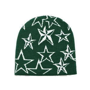 Gorro Unisex de Punto Jacquard, 100% Acrílico, Gorro Casual de Invierno Multicolor, Talla Adulto 56-58CM - Product Image 2