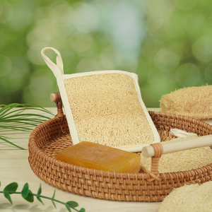 Tampon de nettoyage durable et compostable pour épurateur de cuisine en luffa naturel - Product Image 6