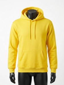 Sweat-shirt à capuche uni pour homme en coton mélangé doux, personnalisable avec logo, style streetwear décontracté, idéal pour l'hiver - Product Image 6