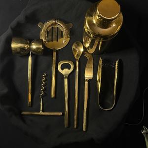 Juego de Herramientas de Bar Premium: Colador, Abridor, Jigger, Agarrador de Acero Inoxidable 304 con Recubrimiento PVD Dorado, Set de Lujo para Bebidas, Coctelera - Product Image 4