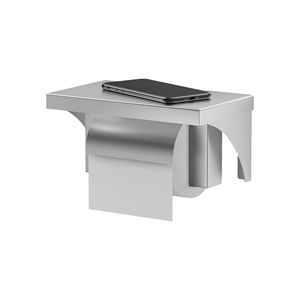 Portarrollos de Papel Higiénico Moderno de Acero Inoxidable con Soporte para Móvil, Montado en la Pared, Calidad Hotelera, Duradero - Product Image 1