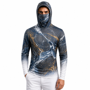 Vêtements de pêche personnalisés pour hommes, sweat-shirt de pêche à manches longues, tissu respirant, résistant aux UV, chemise de sport de pêche - Product Image 1