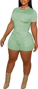 Wholesale Custom Logo Plain Blank Sports 2 Piece Yoga Shorts <b>Set</b> Quick Dry Gym Workout Training Fitness Yoga <b>Sets</b> for Women - Product Image 5