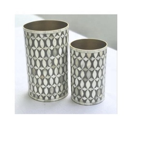 Macetas elípticas clásicas ecológicas con incrustaciones de hueso talladas a mano, capacidad personalizada, ligeras, duraderas, autorregantes, para el hogar y hoteles - Product Image 3