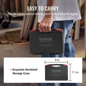 Set di 16 Blocchi di Misurazione di Precisione per Falegnameria con Marcature Laser Chiare, Blocchi di Impostazione e Strumento per lo Stoccaggio - Product Image 5