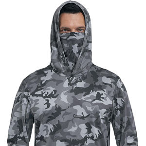 Sudadera con Capucha de Pesca para Hombre, Talla Grande, Protección Solar UPF 50, Estampada, con Máscara Facial, Ligera, de Manga Larga, Secado Rápido y Transpirable - Product Image 6