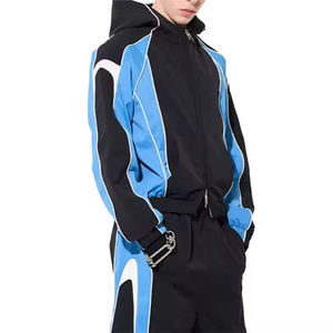 Wholesale Casual Men's Sportswear Jogging Tracksuits Zip Men Training Jogger <b>Wind</b> <b>Breaker</b> Mid Waist Midweight - Product Image 2
