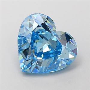 Magnifique diamant bleu taille cœur de 5 carats |   Diamant rare fantaisie coloré et romantique pour un chef-d'œuvre de joaillerie de luxe sur mesure - Product Image 1