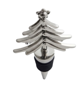 Bouchon de bouteille artisanal en métal, le plus vendu, pour champagne, finition argentée, arbre de Noël, bière, bar, vin - Product Image 5