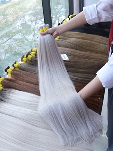 Extensions de cheveux en vrac Produit de vente chaude 2025 Couleur blonde 613 ASH naturel droit 100% Cheveux vietnamiens de haute qualité - Product Image 5
