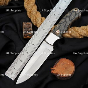 มีดล่าสัตว์ OEM สแตนเลสสตีล ปลายตรง ความยาวรวม 10 นิ้ว ด้ามจับ G10 Micarta คุณภาพสูง ขายส่งจำนวนมาก - Product Image 2