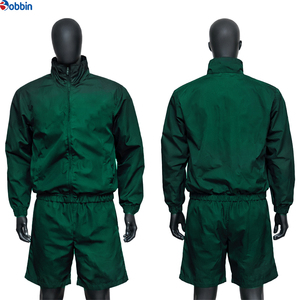 Comfortable Custom Logo Reflective Patchwork <b>Zip</b> up Jacket Nylon Sports Shorts Sets Tracksuits Unisex Men Windbreaker Short Sets - Product Image 6