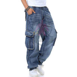 Nouveau style, jean baggy pour homme, léger, taille haute, décontracté, avec fermeture à boutons, pour usage extérieur, 100% coton, respirant, séchage rapide, meilleure qualité - Product Image 2