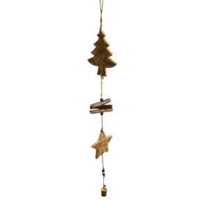 Colorful Garland Natural Wood Balls Material Hanging Ornaments Indoor Festive Design Multi Shape Christmas Tree Hanging Decor - Product Image 4