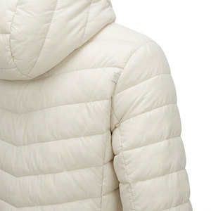 Veste matelassée légère à capuche coupe-vent avec fermeture éclair, couleur unie, décontractée, pour l'hiver, unisexe, coupe ajustée, longueur standard - Product Image 2