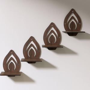 Estante de Exhibición de Madera para Montar en la Pared, para Baño, Dormitorio, Sala de Estar, Estantes Flotantes de Madera Decorativos Modernos para Almacenamiento en el Hogar - Product Image 4