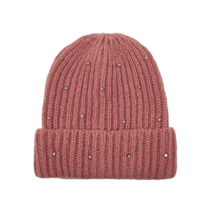 2025 automne hiver Beanie Logo personnalisé coton tricoté chapeau avec strass multicolore en gros nouveau Design - Product Image 4