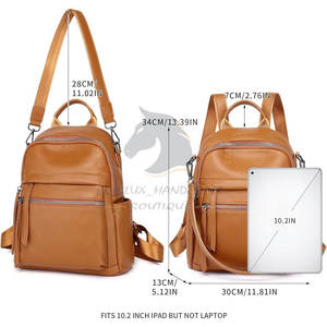 Mochila de Cuero de Primera Calidad Recién Llegada, Mochila de Cuero Cómoda, Mochila de Cuero Genuino - Product Image 3