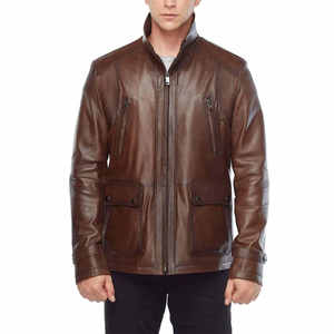 Top Quality Genuine Leather Plus Size Casual Wear Men's Fashion <b>Jackets</b> OEM Service Winter Season Streetwear Motorcycle <b>Jackets</b> - Product Image 1